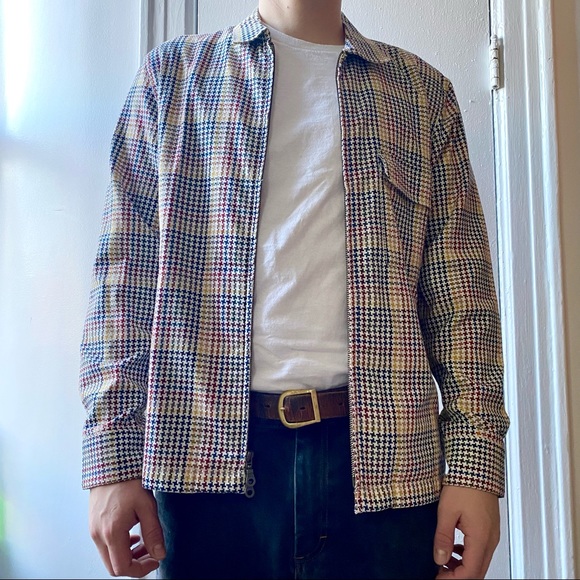 Corridor Multicolor Houndstooth Plaid Jacket - Picture 2 of 4